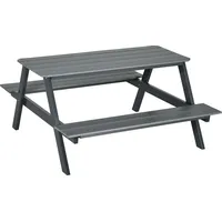Outsunny Bierzeltgarnitur Gartengarnitur 2-in-1 Design Biertisch mit 2 Bierbänken,