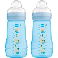 MAM Easy Active Trinkflasche im 2er-Set (270 ml), Baby