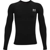Under Armour HeatGear Armour langarm Trainingsshirt Jungen 001 black/white