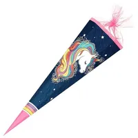 NESTLER Schultüte Regenbogen Mähne 6eckig 85cm