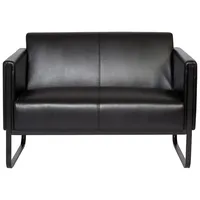 HJH Office Bali 2-Sitzer Lounge Sofa schwarz