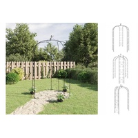 VidaXL Gartenbogen Schwarz Ø180x255 cm Stahl