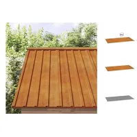 VidaXL Dachplatten 12 Stk. Rostig 80x44 cm Cortenstahl