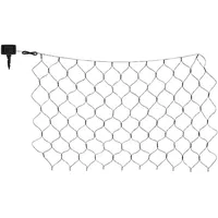 ETC Shop Außenlampe Solarleuchte Lichterkette LED schwarz, 100x led