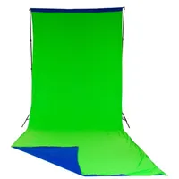 Lastolite Chromakey Textilhintergrund Grün/Blau 300X700cm m. Schlaufe