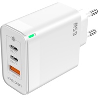 PEDEA Reiselader für USB USB-C (PD) Schnellladegerät 65W weiß