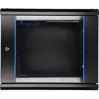 Extralink 9U 600X450 WALL-MOUNTED RACKMOUNT CABINET BLACK Wall mounted