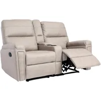 MCW 2er Kinosessel MCW-K17, Relaxsessel Fernsehsessel Sofa, Nosagfederung Getränkehalter