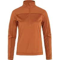 Fjällräven Abisko Lite Fleece Half Zip W Sweatshirt, Terracotta