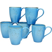CreaTable Kaffeebecher Nature Collection 0,3 l Blau 6 St.