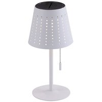 ETC Shop Tischlampe Solarlampe Außenleuchte Terrassenlampe, Timer usb Kabel