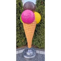 Casa Padrino Luxus Deko Eis im Hörnchen Mehrfarbig H.