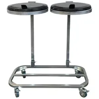 Quick Star Doppel Müllsackständer 120 l Silber