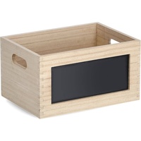 Hti-Living Allzweckkiste mit Tafel Holz 1-tlg. beige