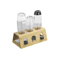 KESPER Flaschenhalter für 3 Flaschen Bambus 32x17,5x12cm