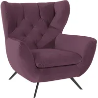 Candy Ohrensessel Beatrice Samt-Optik 100 x 106 x 95