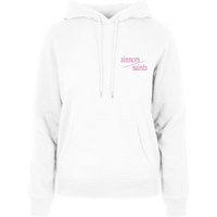 Mister Tee Ladie Sinners Kapuzenpullover White L