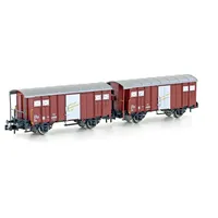HOBBYTRAIN 2 ged. SBB Güterwagen K3 braun Ep.IV (Spur