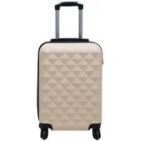 VidaXL Hartschalen-Trolley Golden ABS