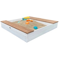 Axi Sandkasten Evy mit Becken und Stauraum Weiß Braun