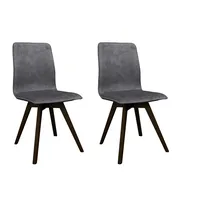 Andas Esszimmerstuhl ANDAS "Rania", grau (dunkelgrau, buche wenge), B:45cm