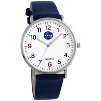 Miraval NASA Damenarmbanduhr mit Lederarmband Astronaut Weltall Quarzuhr 36