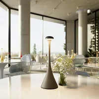 Sigor LED Akku-Tischleuchte Nudrop graphitgrau