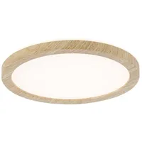 Paulmann LED Deckenleuchte Atria Shine Backlight Holzoptik Ø 19cm