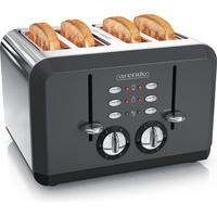 Arendo Toaster für 4 Scheiben, 1630 W, Automatik, Edelstahl,