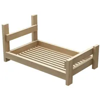 [en.casa] Katzenbett ’Sundsøre’ Kiefernholz 50 x 31 x 25