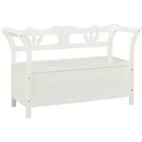 VidaXL Sitzbank Weiß 107 x 45 x 75,5 cm