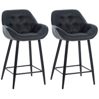 CLP 2er Set Barhocker Gibson dunkelgrau/Stoff