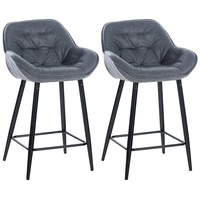 CLP 2er Set Barhocker Gibson - Tresenstuhl Mit Fußstütze
