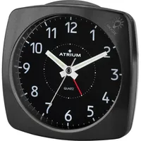 Atrium Wecker, Schlafzimmer, schleichende Sekunde, Snooze, Schwarz