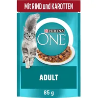 Purina Adult Katzenfutter mit Rind in Sauce 26 x