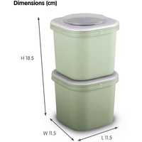 SUNWARE Food to Go Lunchbox Sigma Home 2er-Set grün