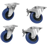 Roadinger Roadinger, Set Lenkrollen 100mm blau 2x RD-100 +