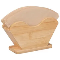 Relaxdays Kaffeefilterhalter aus Bambus Größe 2 & 4 10x18x6