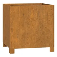 VidaXL Pflanzkübel mit Beinen 2 Stk. Rostig 42x40x43 cm