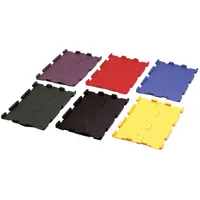 LA KA PE Stapelbox (4 Stück), Klappdeckel blau für