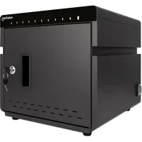 Manhattan 10-Port USB-C Desktop, Ladeschrank 180 W, Schwarz