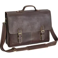 PEDEA Leder Umhängetasche "San Marcos" 17.3" braun