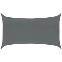 Svita Sonnensegel viereckig 160g/m2 UV50+ Sonnenschutz Dunkelgrau 2x4m