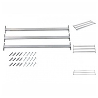 VidaXL Einstellbare Fenster-Sicherheitsstangen 3 Stk. 710-1200 mm