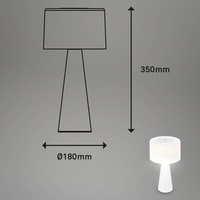 Briloner LED-Tischlampe Halo, akkubetrieben, weiß