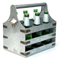 DanDiBo Ambiente DanDiBo Bierträger Metall mit Öffner 96403 Flaschenträger