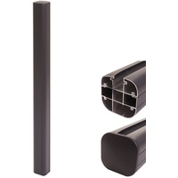 MCW Alu-Pfosten Savoie-WPC-Zaun Pfeiler Pfahl Stecksystem - 98cm Anthrazit