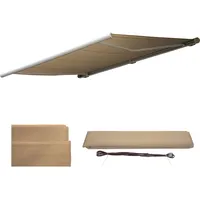 MCW Ersatz-Bezug für Markise H124, Vollkassette Ersatzbezug Sonnenschutz 5x3m