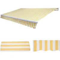 MCW Ersatz-Bezug H790 4 x 3 m gelb-weiß