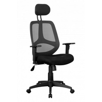 KADIMA DESIGN Komfortabler Bürostuhl: Ergonomisches Design, verstellbare Kopfstütze/Armlehnen, Netzbezug,